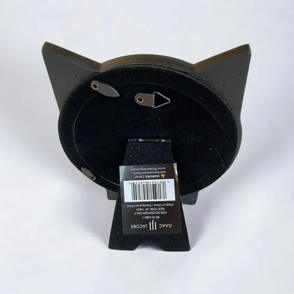 New Black Cat Shape Resin Picture Frame 4 X4 Kitten Design Home Decor